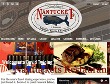 Tablet Screenshot of nantucketsrestaurant.com